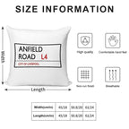 Lfc Anfield Road Soft High-Density Material Throw Pillow