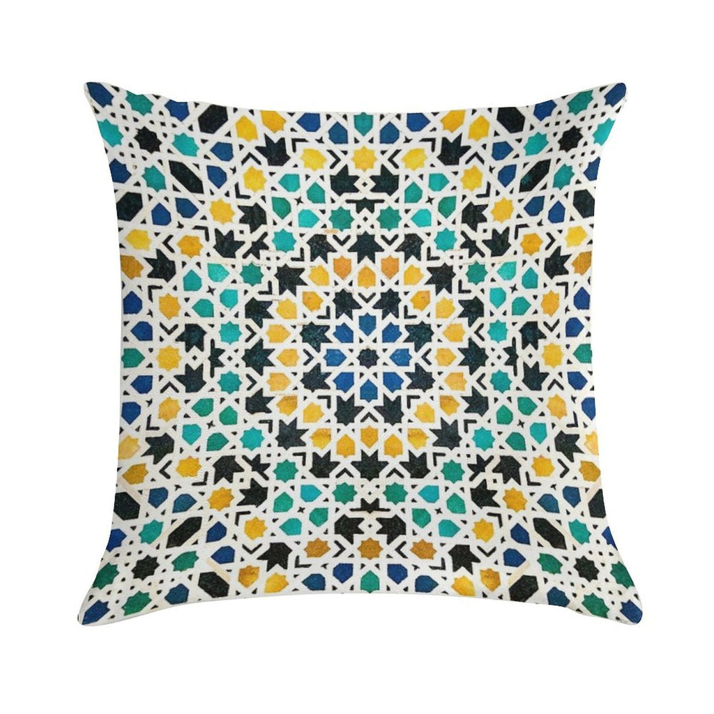 Alhambra Tessellation Soft Skin-Friendly Throw Pillow