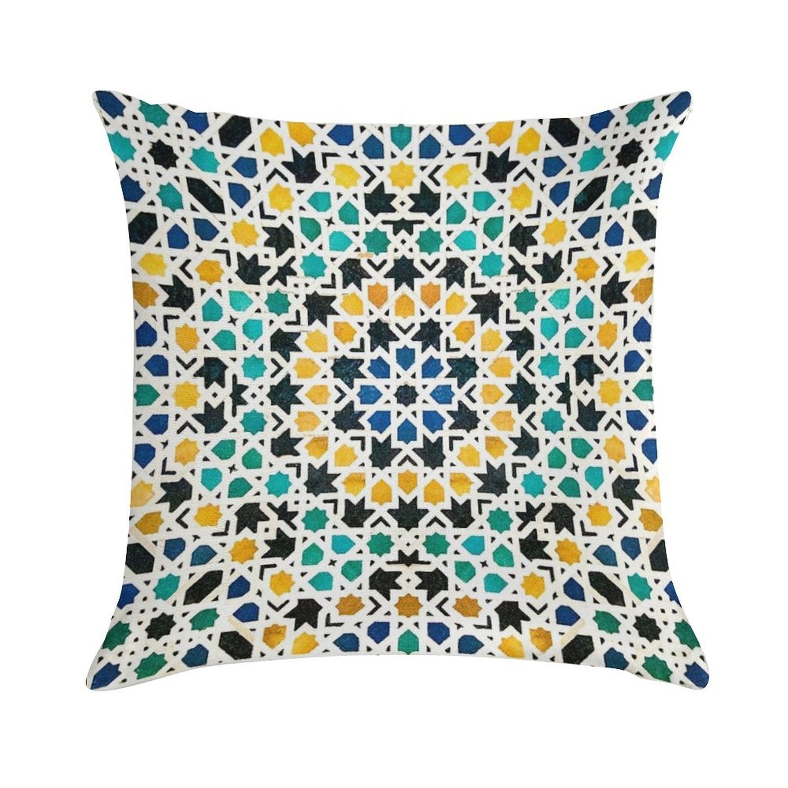 Alhambra Tessellation Soft Skin-Friendly Throw Pillow