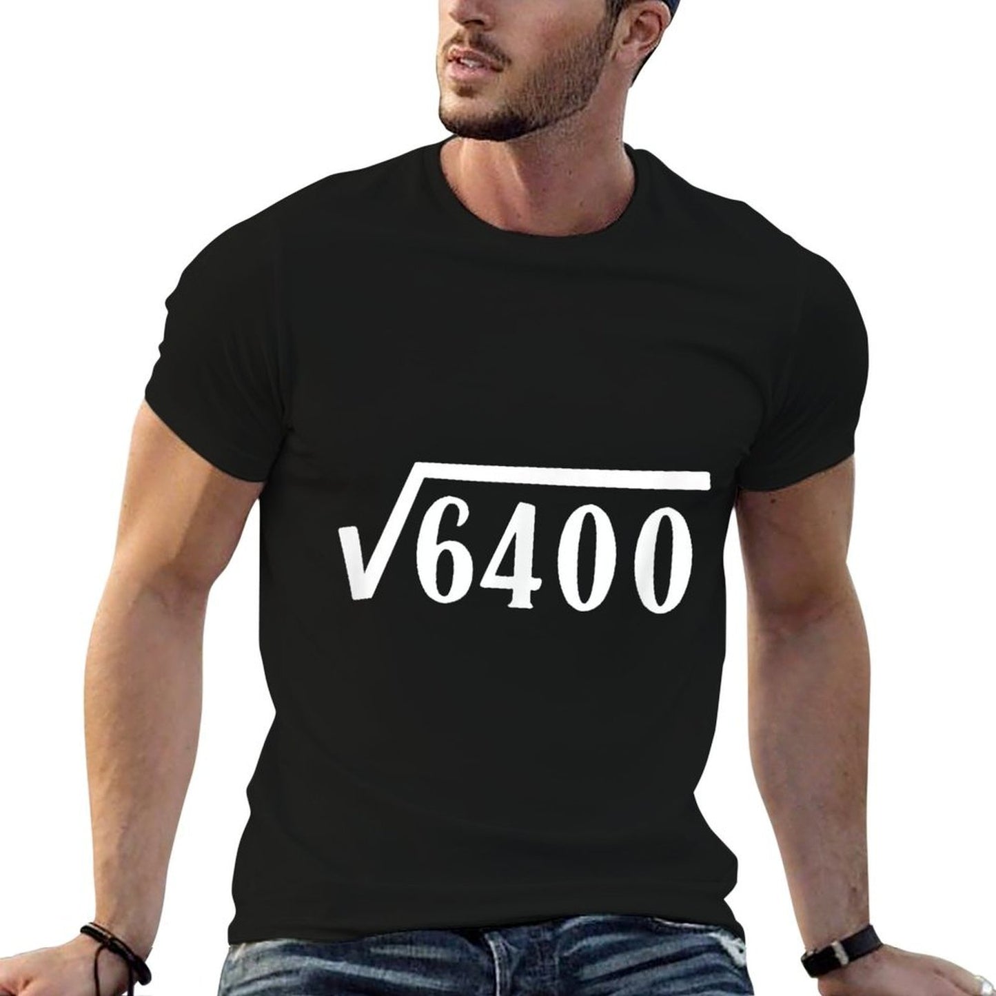 Square Root 80 Year Old Gift Funny Teacher 80th Birthday  Classic T-Shirt