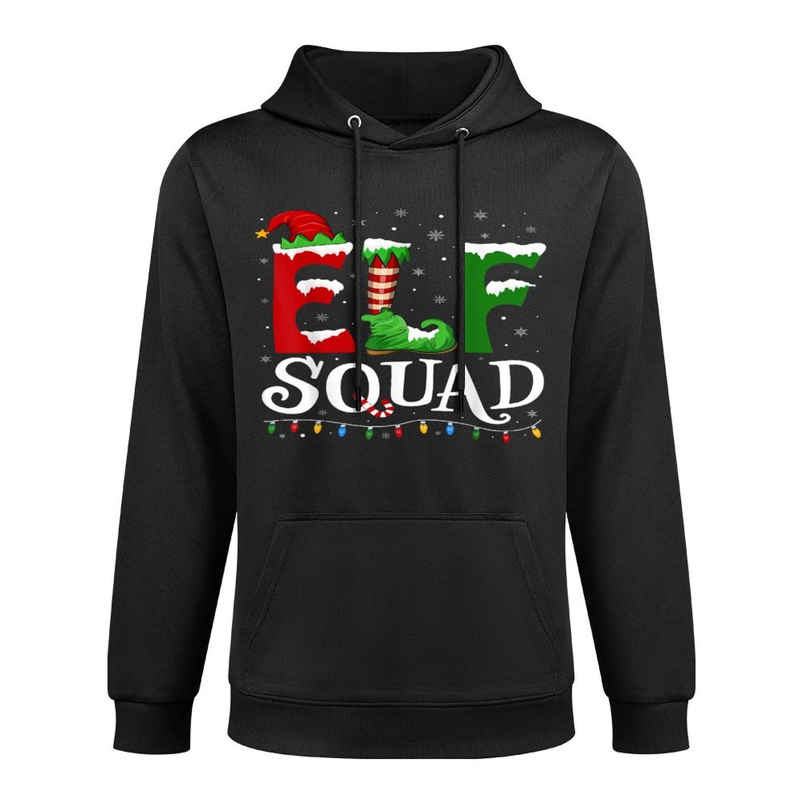 Elf Squad Funny Christmas Family Pajamas Easy Care Hoodie