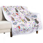 I Love Rats Velvety-soft Throw Blanket