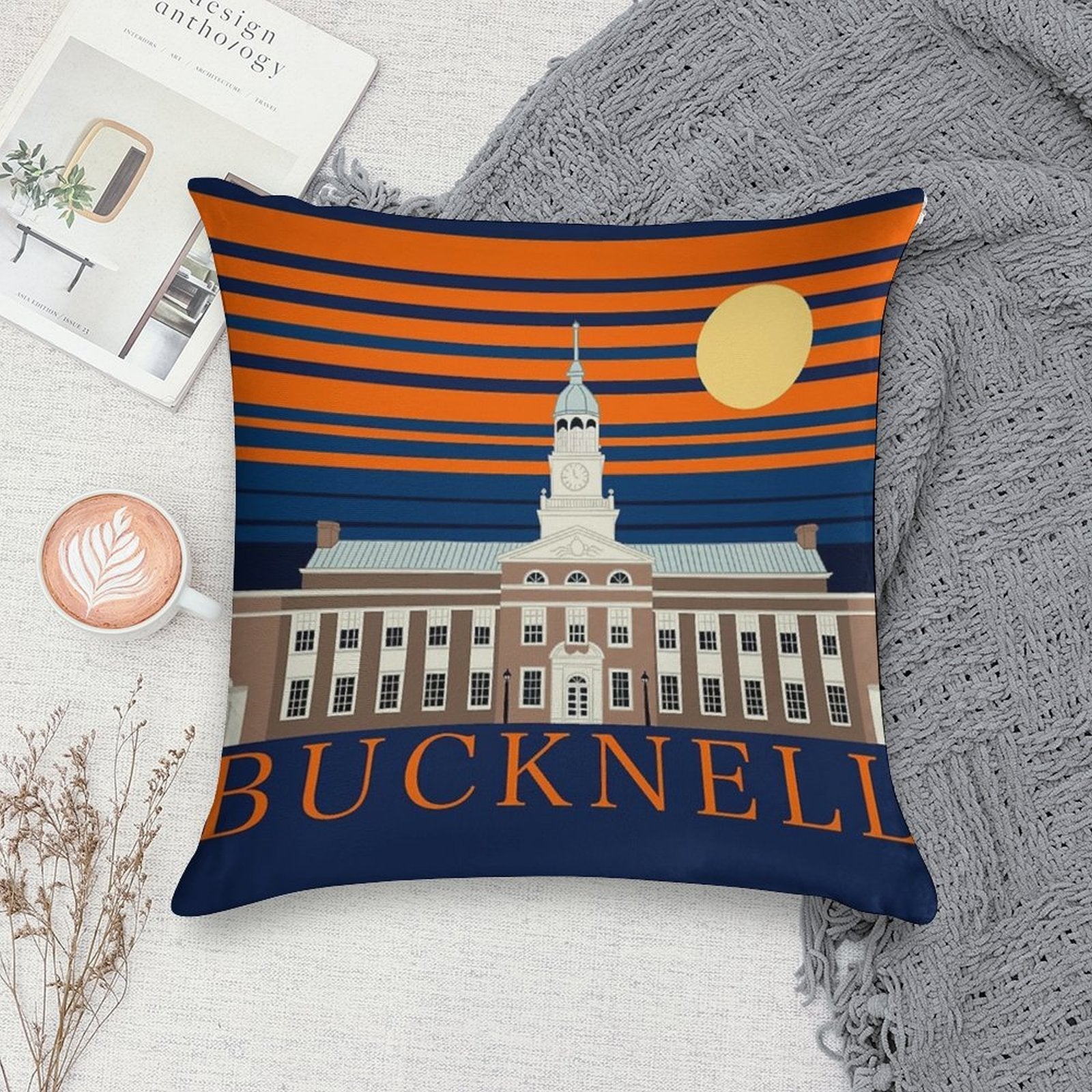 Bucknell Sunset Soft Washable Throw Pillow
