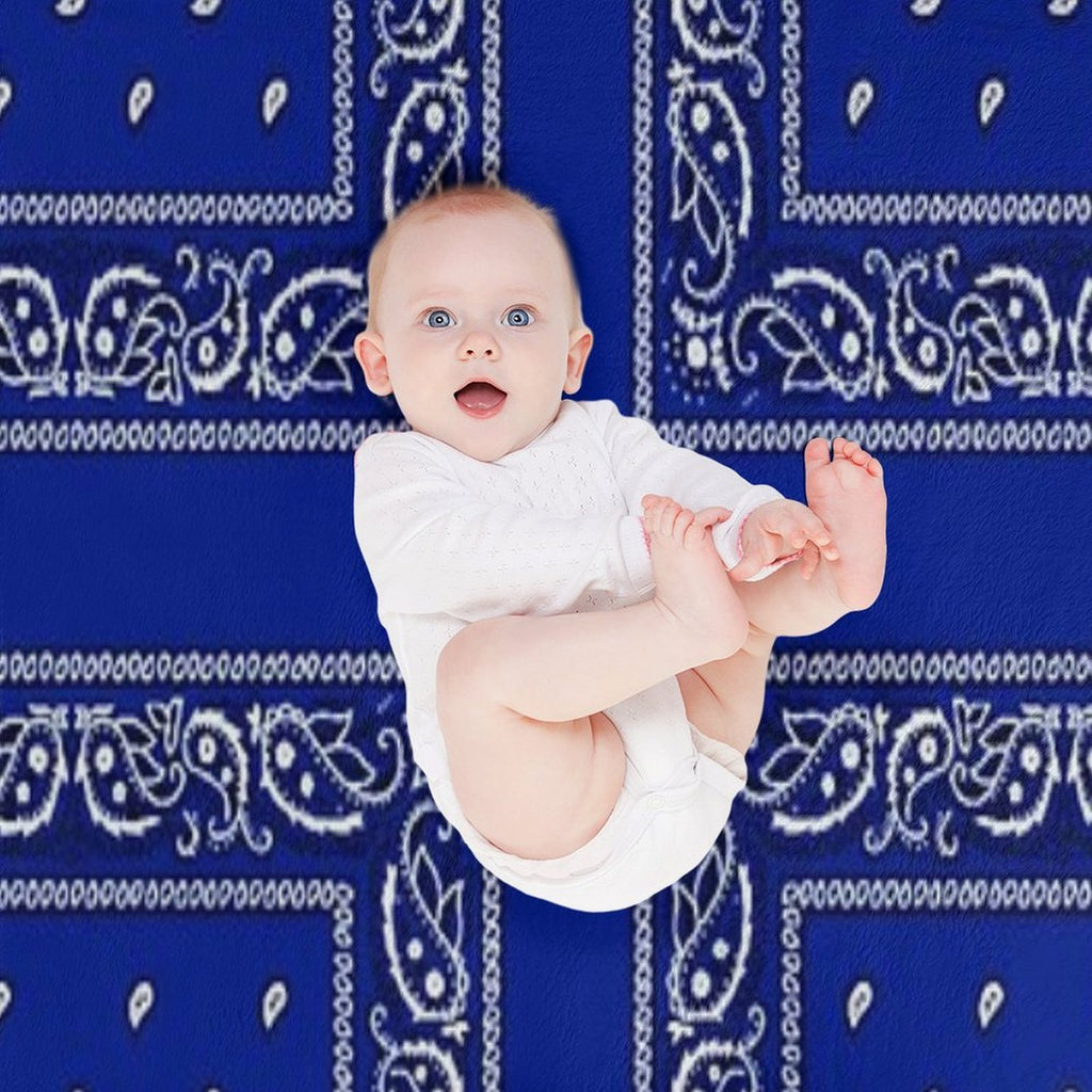 Blue Bandana Multi-functional Throw Blanket
