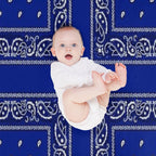 Blue Bandana Multi-functional Throw Blanket
