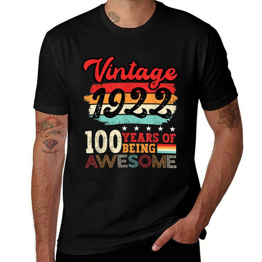 Vintage 1922 100th Birthday Legend BDay 100 Year Old  Slim-fit Cut T-Shirt