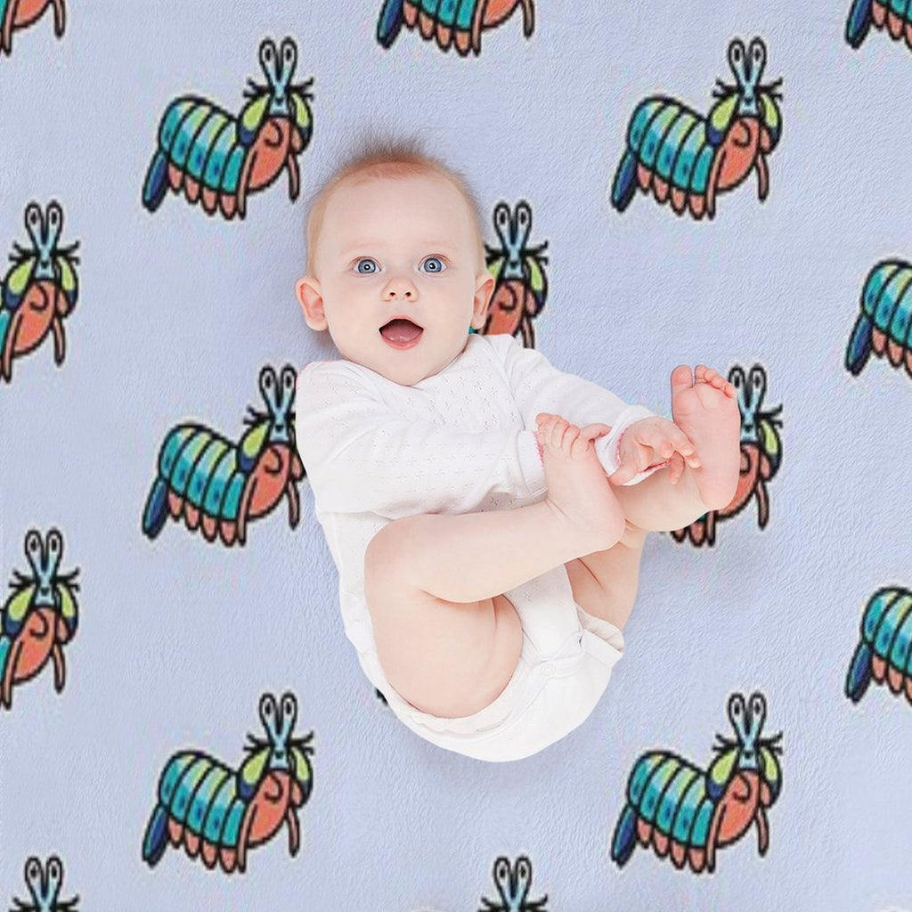 Mantis Shrimp Wrinkle-free Throw Blanket