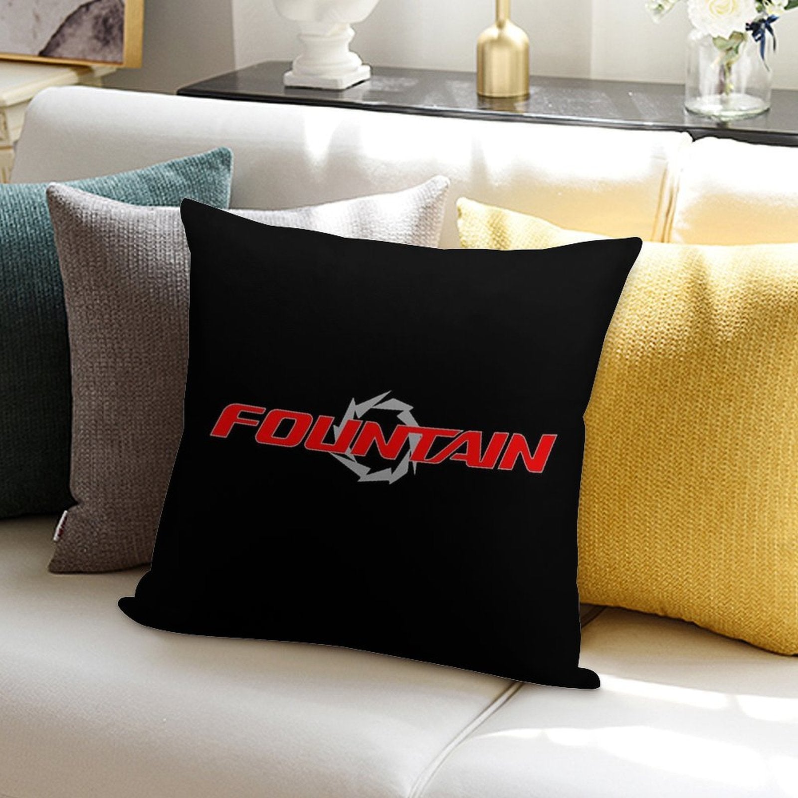 Fountain Powerboats Boat Soft Fade-Resistant Throw Pillow