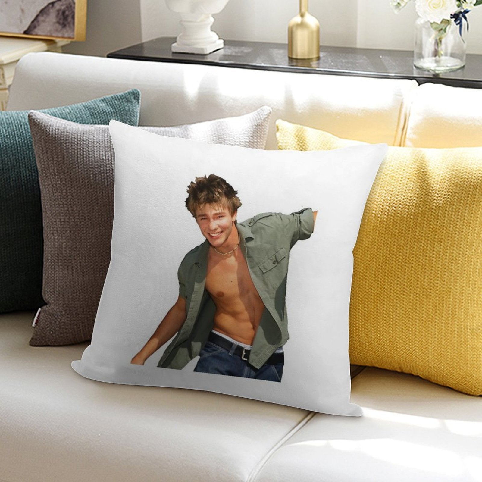 Chad Michael Murray Soft Washable Throw Pillow