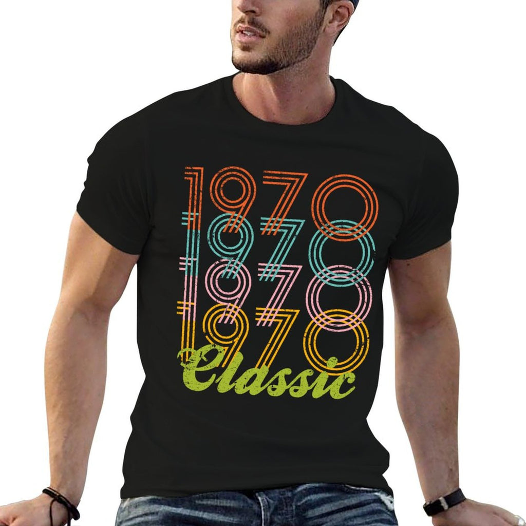 50th Birthday 1970 Vintage Retro Classic  Polyester Blend T-Shirt