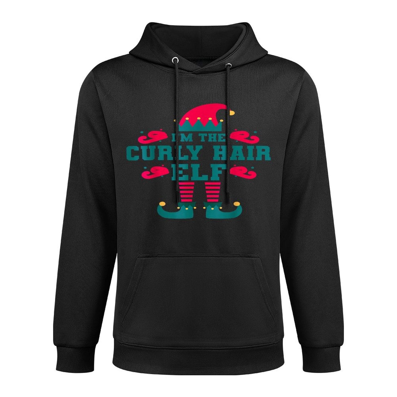 Matching Family Im The Curly Hair Elf Christmas Medium-Weight Fabric Hoodie