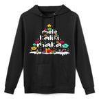 Mele Kalikimaka Tropical Christmas Hawaiian Santa Xmas Tree Pilling-Resistant Hoodie