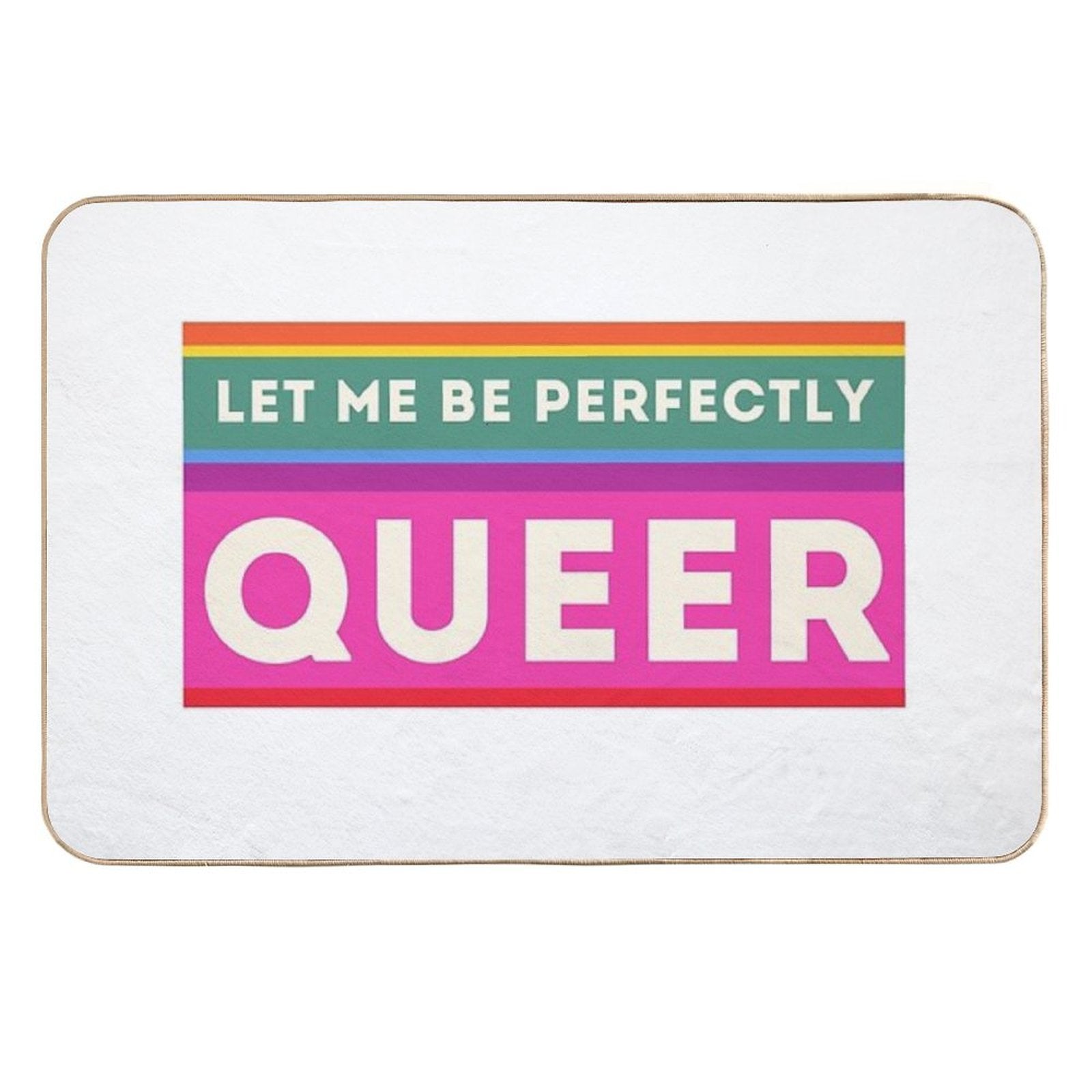 Queer Humour  Fade-Resistant Bath Mat
