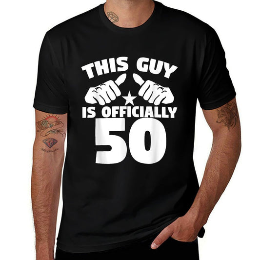 This Guy Is Officially 50 Years Old 50th Birthday  Heathered Texture T-Shirt