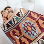 Konya 18th Century Central Anatolian Kilim Print Premium Throw Blanket