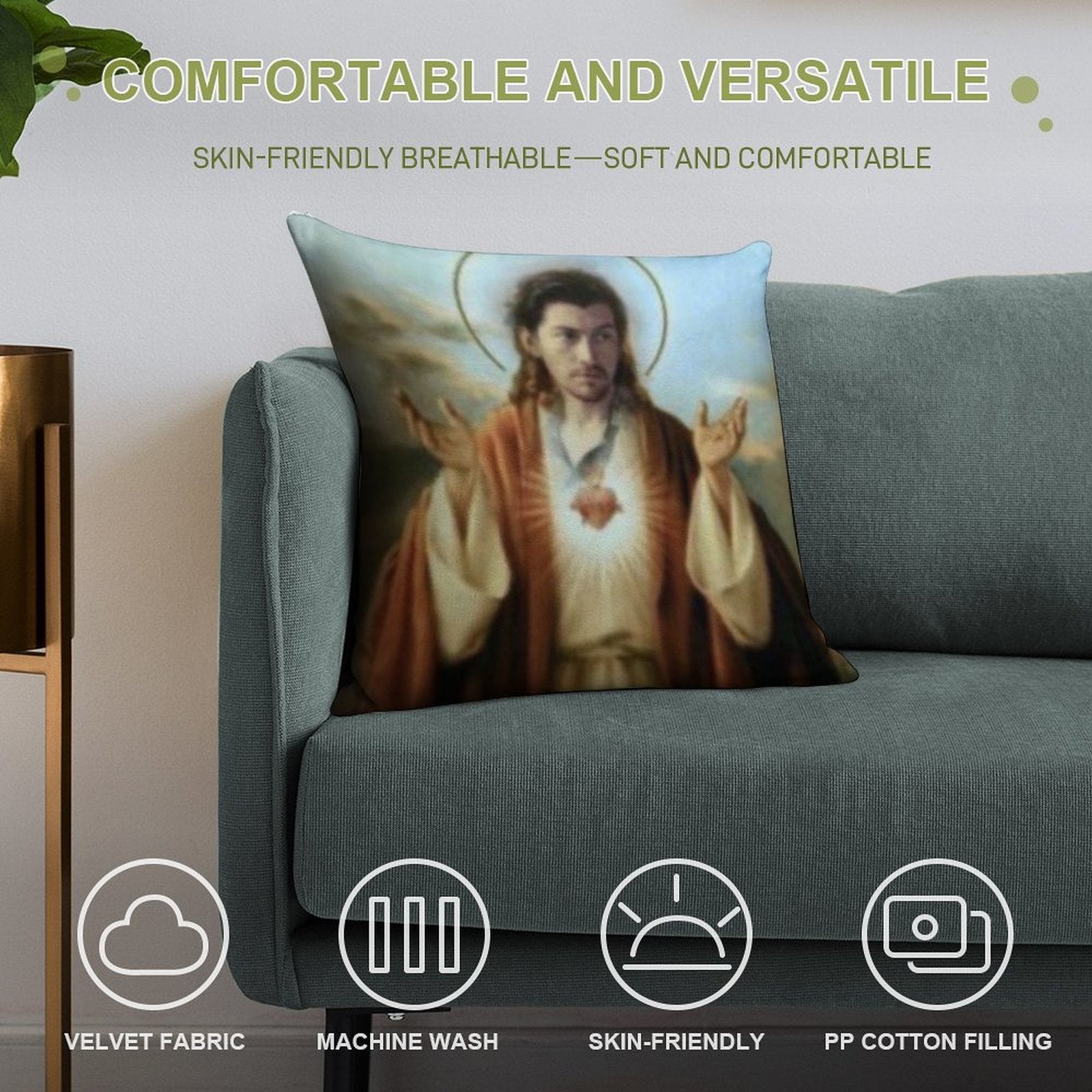 Alex Turner God Soft Gift Ready Throw Pillow