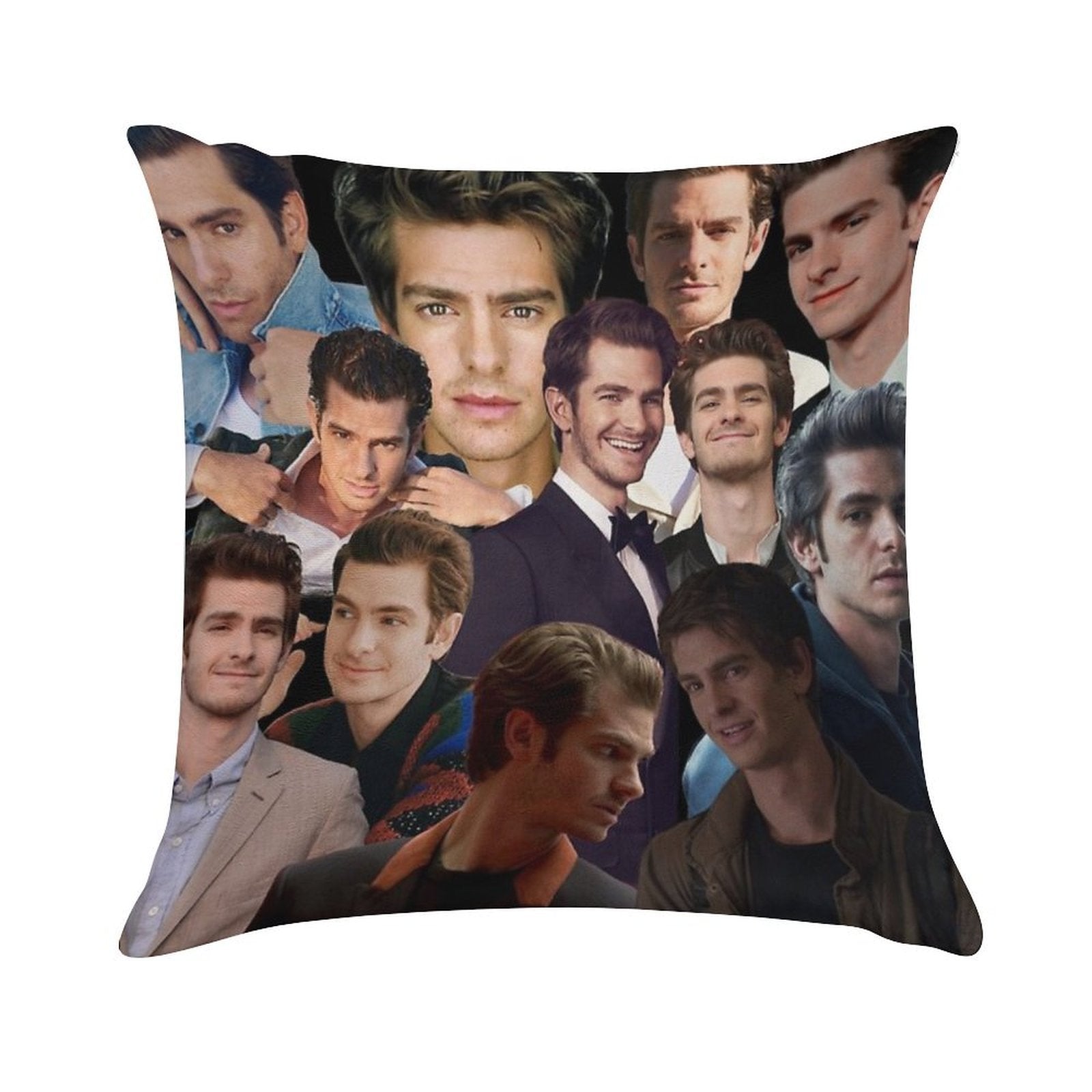 Andrew Garfield Collage Soft High-Density Material Throw Pillow