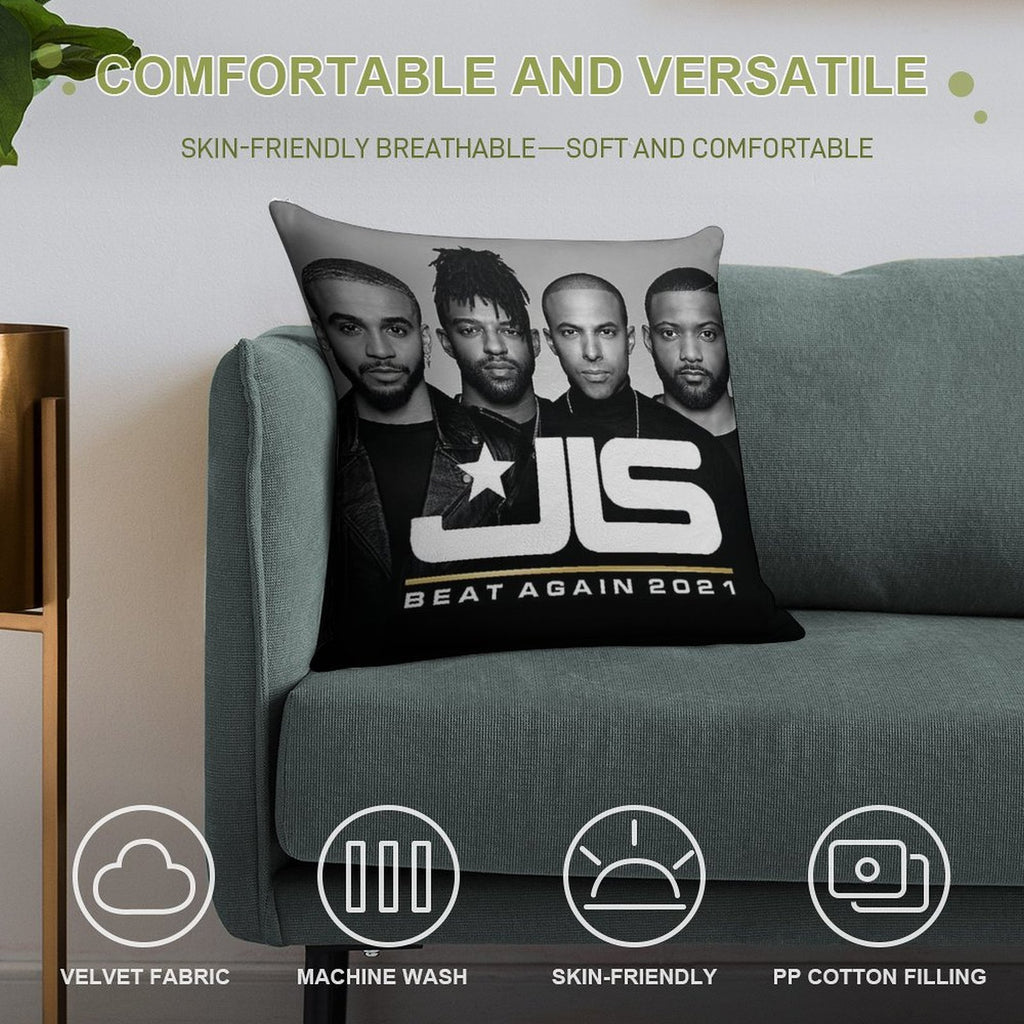Beat JLS Again Tour 2021 Soft Gift Ready Throw Pillow