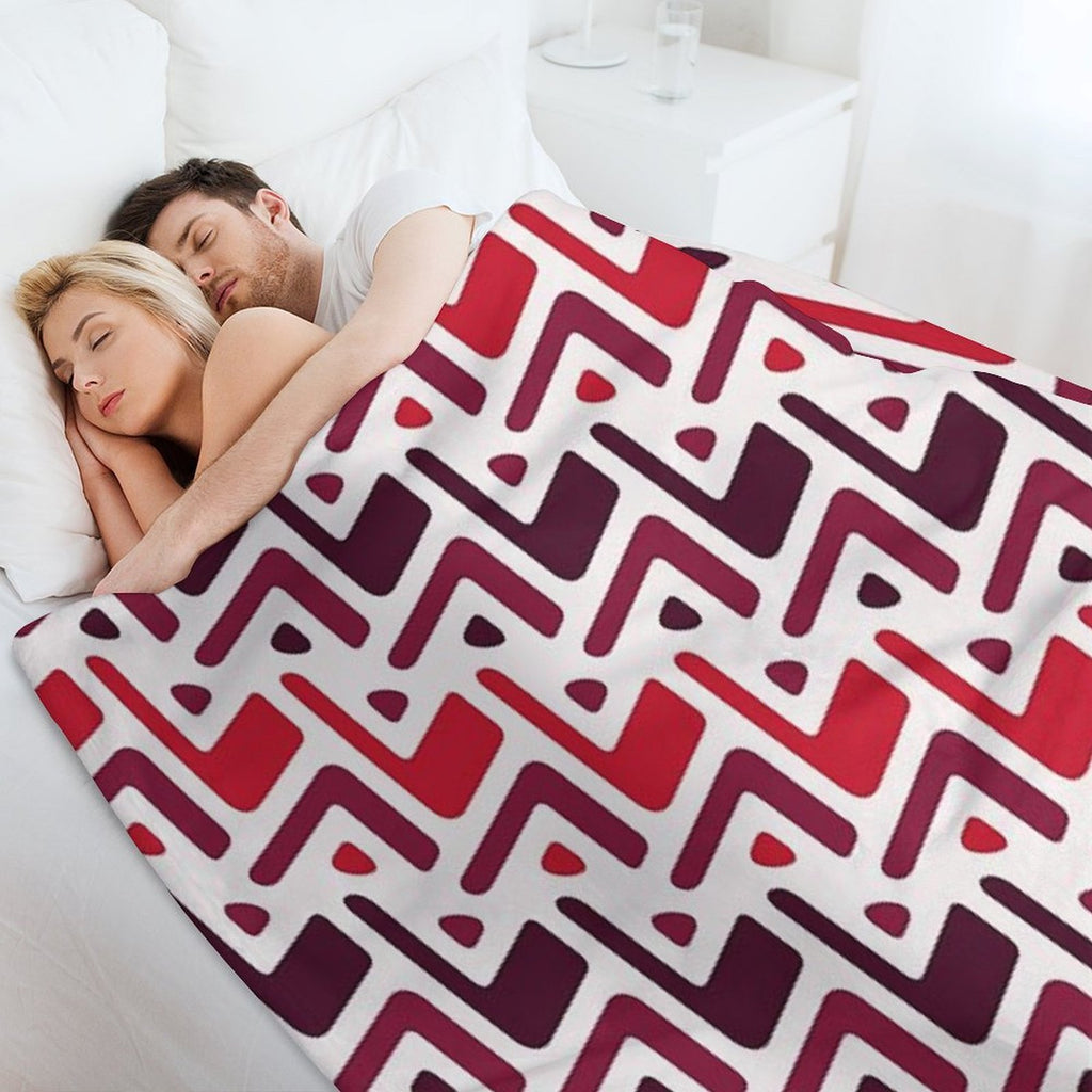 Classic Textile Primitive Bohemian Native American Pattern Eco-conscious Throw Blanket