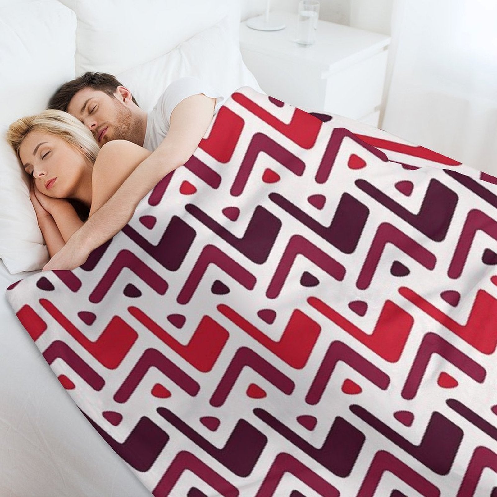 Classic Textile Primitive Bohemian Native American Pattern Eco-conscious Throw Blanket