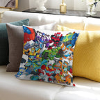 Transformers Rescue Bots Full Team Soft Washable Throw Pillow
