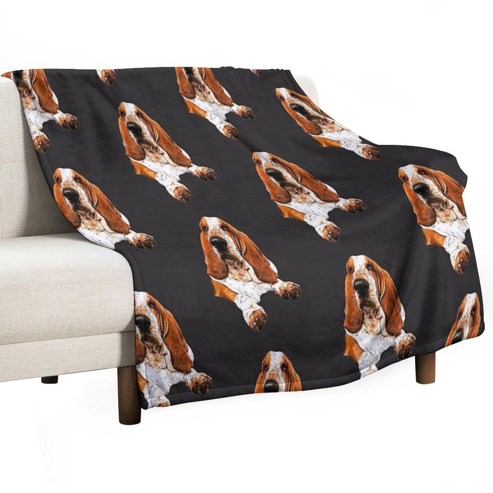 Basset Hound - The Gorgeous Look! Comfort Throw Blanket