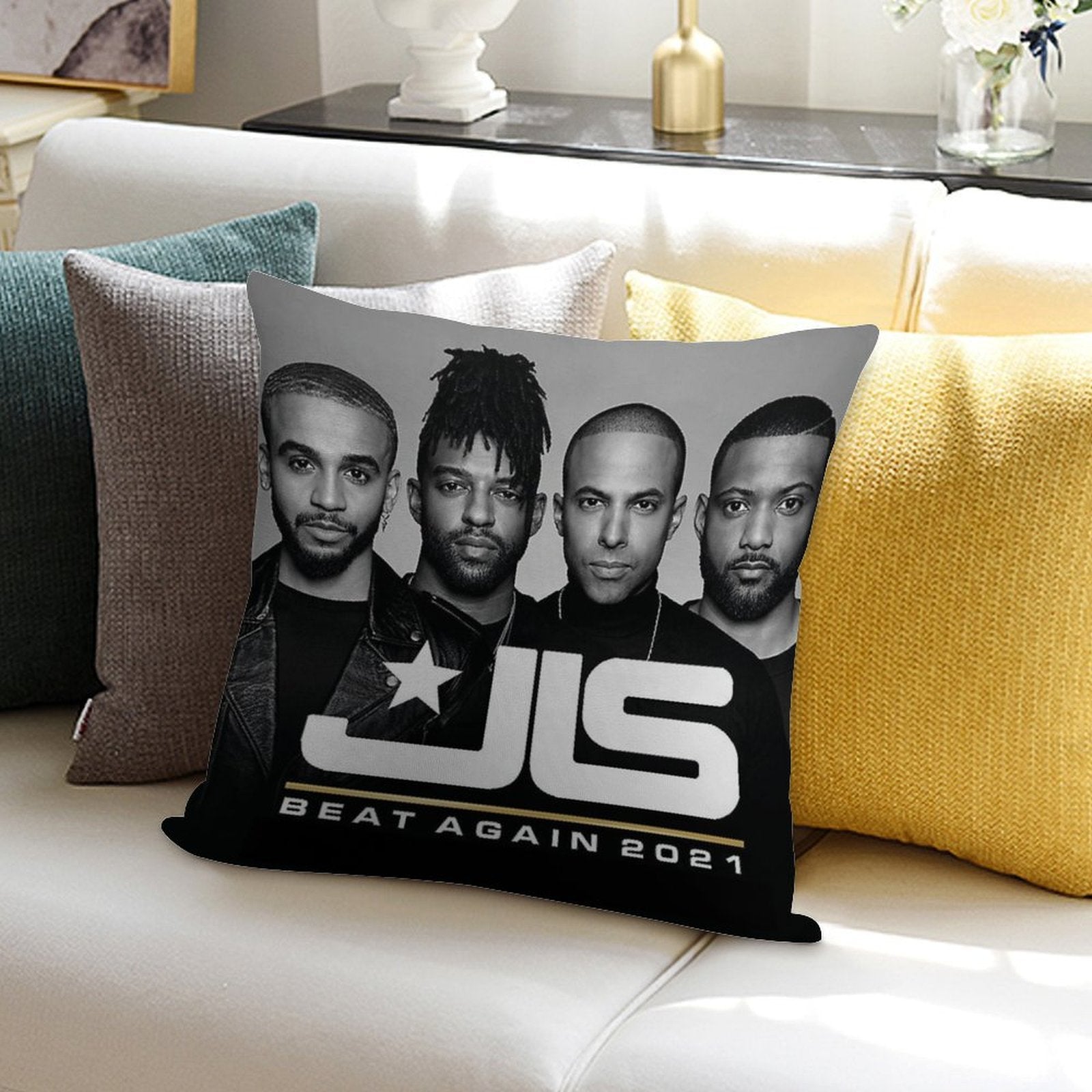 Beat JLS Again Tour 2021 Soft Gift Ready Throw Pillow