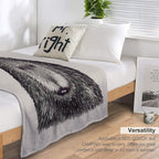 Capybara  Orange  Capy Yuzu  Capybara with Orange on Head  His Name - Gort  Portrait Durable Throw Blanket