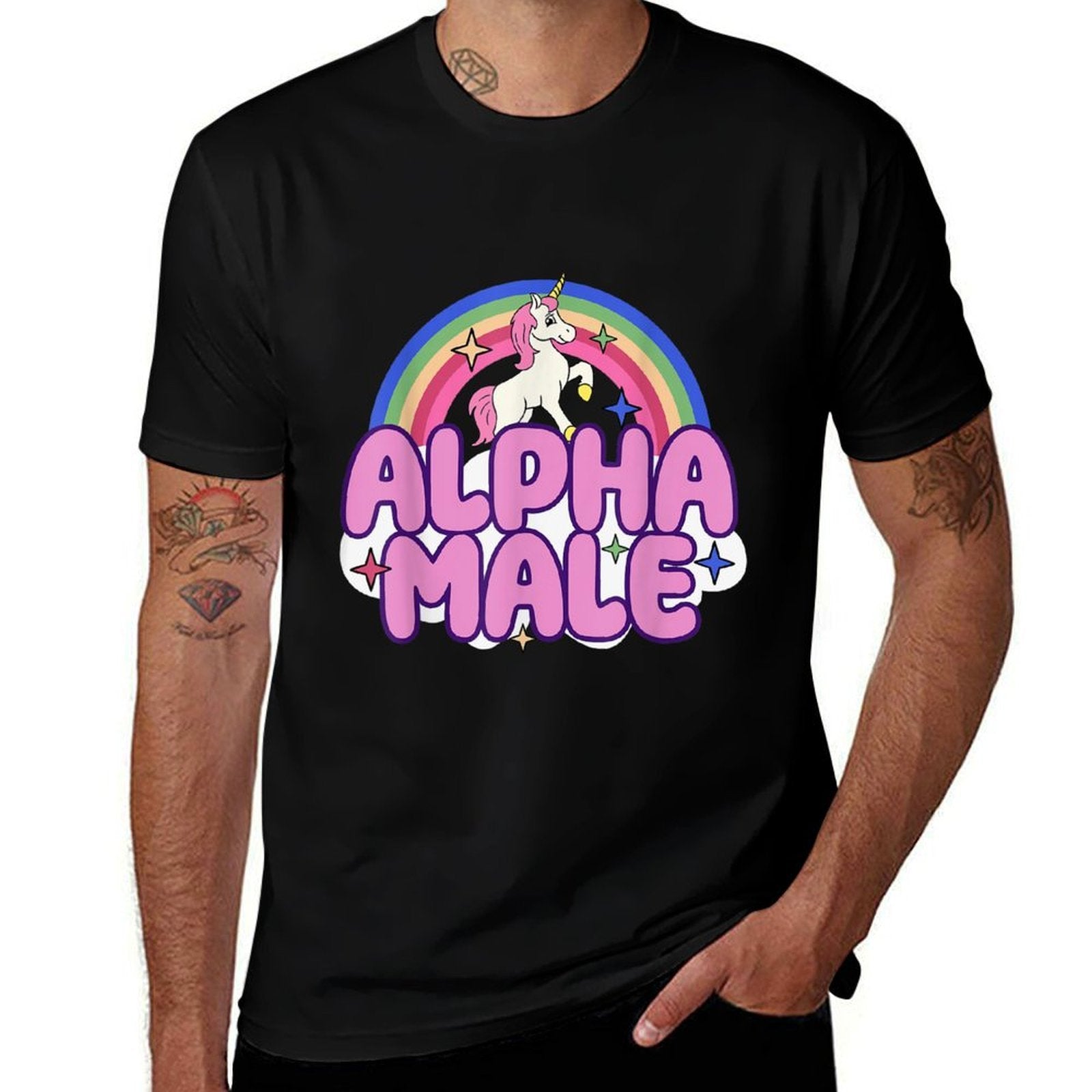 Alpha Male Unicorn Funny  Soft T-Shirt