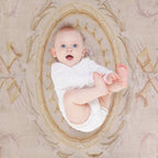 Antique French Aubusson Rug Print Gift-ready Throw Blanket