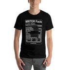 Writer Facts Storyteller Nutrition Information  Polyester Blend T-Shirt