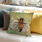 Honey Bee True Soft Hidden Zipper Throw Pillow
