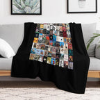 Greatest Album Collage Classic Eco-conscious Throw Blanket