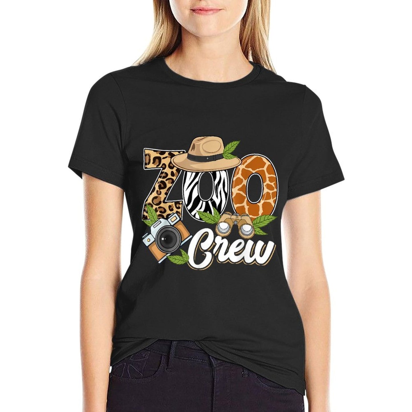 Zoo Crew Safari Animals Wildlife Animal Wild Field Trip  Cotton T-Shirt