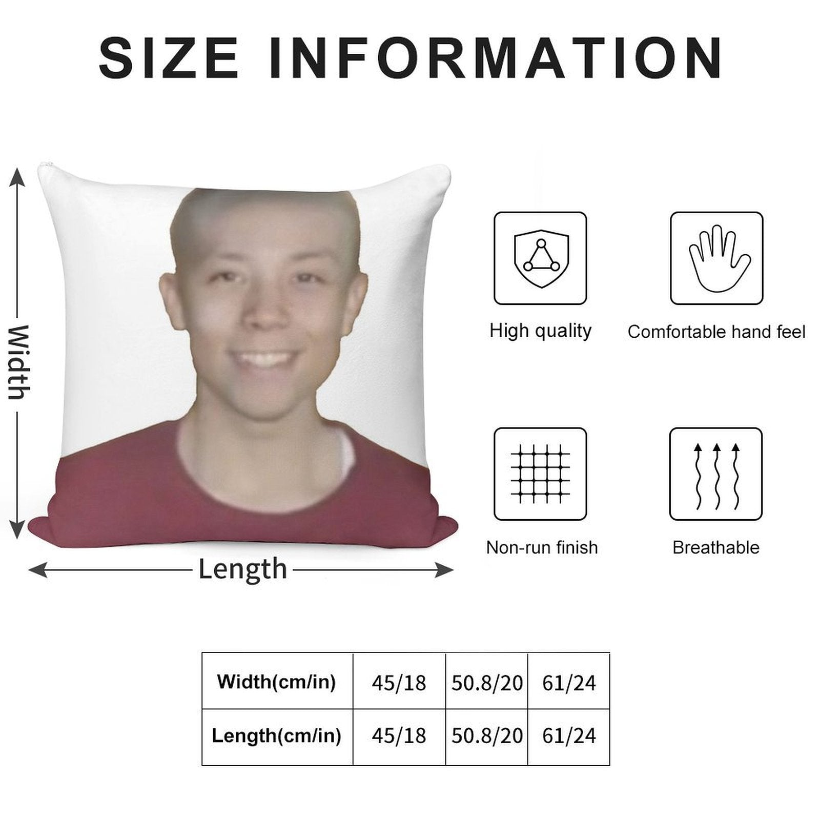 Bald Quackity Soft Decorative Cover Throw Pillow