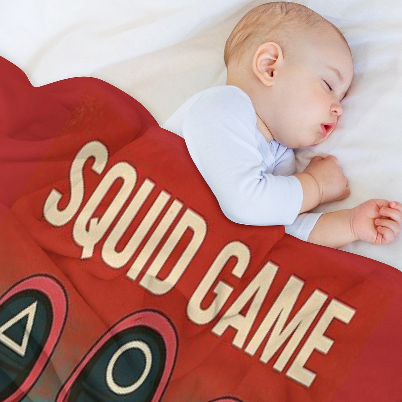 Squid Game with Cartoon-style Velvety-soft Throw Blanket
