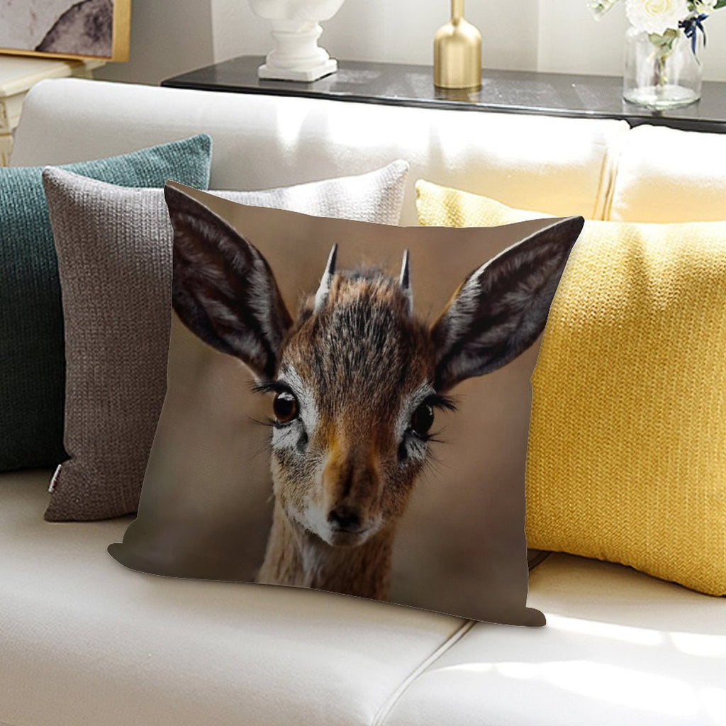 Dik Dik- Smallst Antelope of South Africa Soft Anti-Pilling Throw Pillow