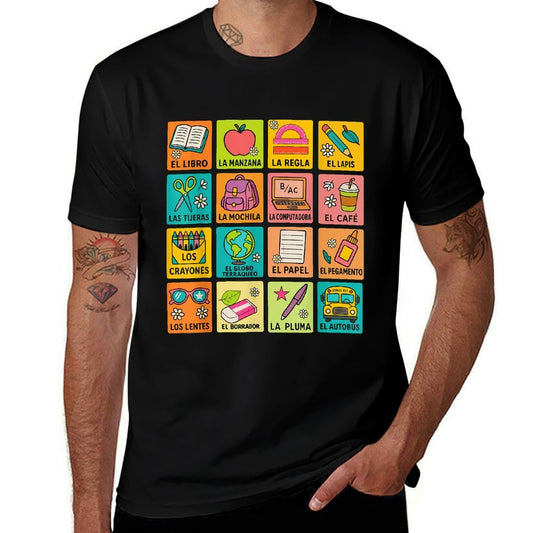 Spanish Vocabulary Back to School Maestra Bilingual Teacher  Classic T-Shirt