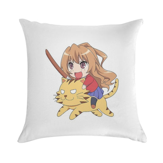 Toradora Taiga Tiger Soft Washable Throw Pillow