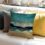 Peacock Vista Soft Easy Maintenance Throw Pillow