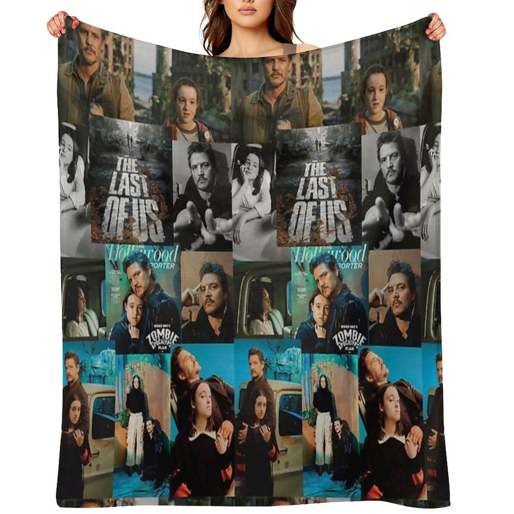 The Last of Us Joel And Ellie Family Plush Throw Blanket