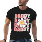 Groovy Daddy Matching Family Birthday Party Daisy Flower  Slim-fit Cut T-Shirt