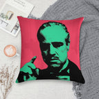 Pop Art of The GODFATHER Soft Short Plush Fabric Throw Pillow
