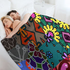 Graphic Design Pacthwork Pattern Anti-pilling Throw Blanket