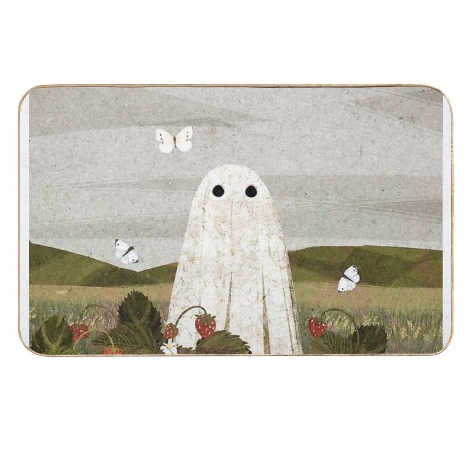 Strawberry Fields Durable Bath Mat