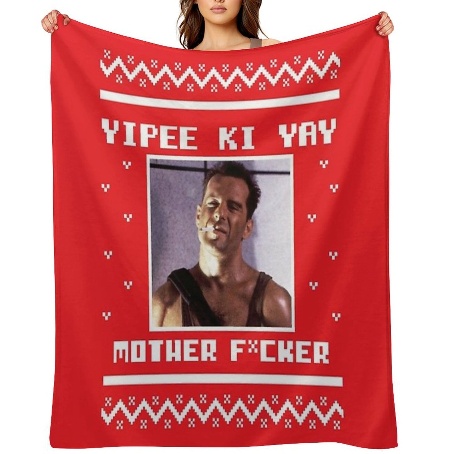 Yippee Ki Yay All-season Throw Blanket