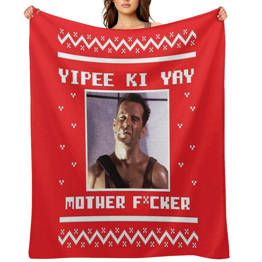 Yippee Ki Yay All-season Throw Blanket