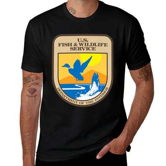 US Fish  Wildlife Service Wild Game Fishing Hunting Premium  Durable T-Shirt
