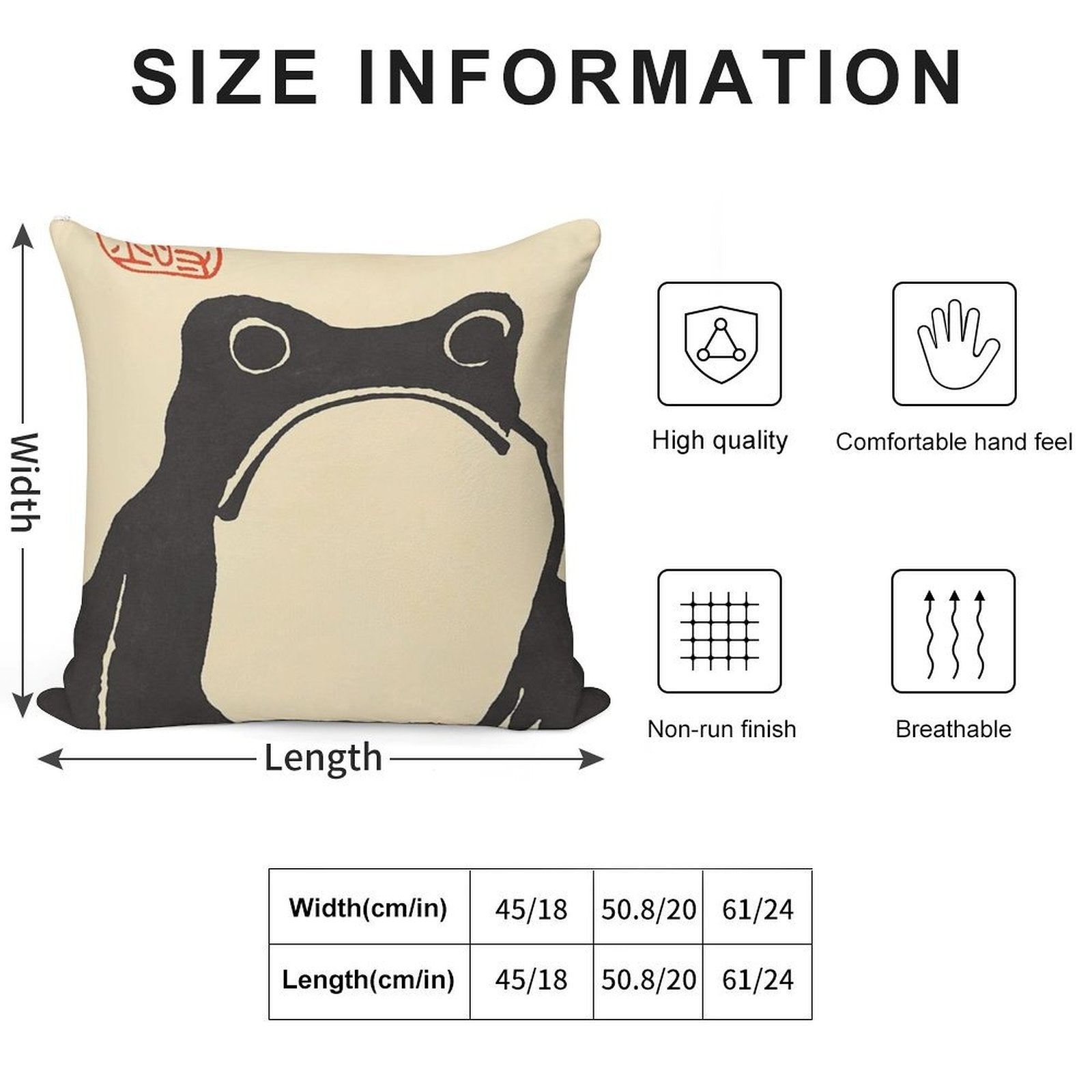 VIntage Matsumoto Hoji Japanese Soft Short Plush Fabric Throw Pillow