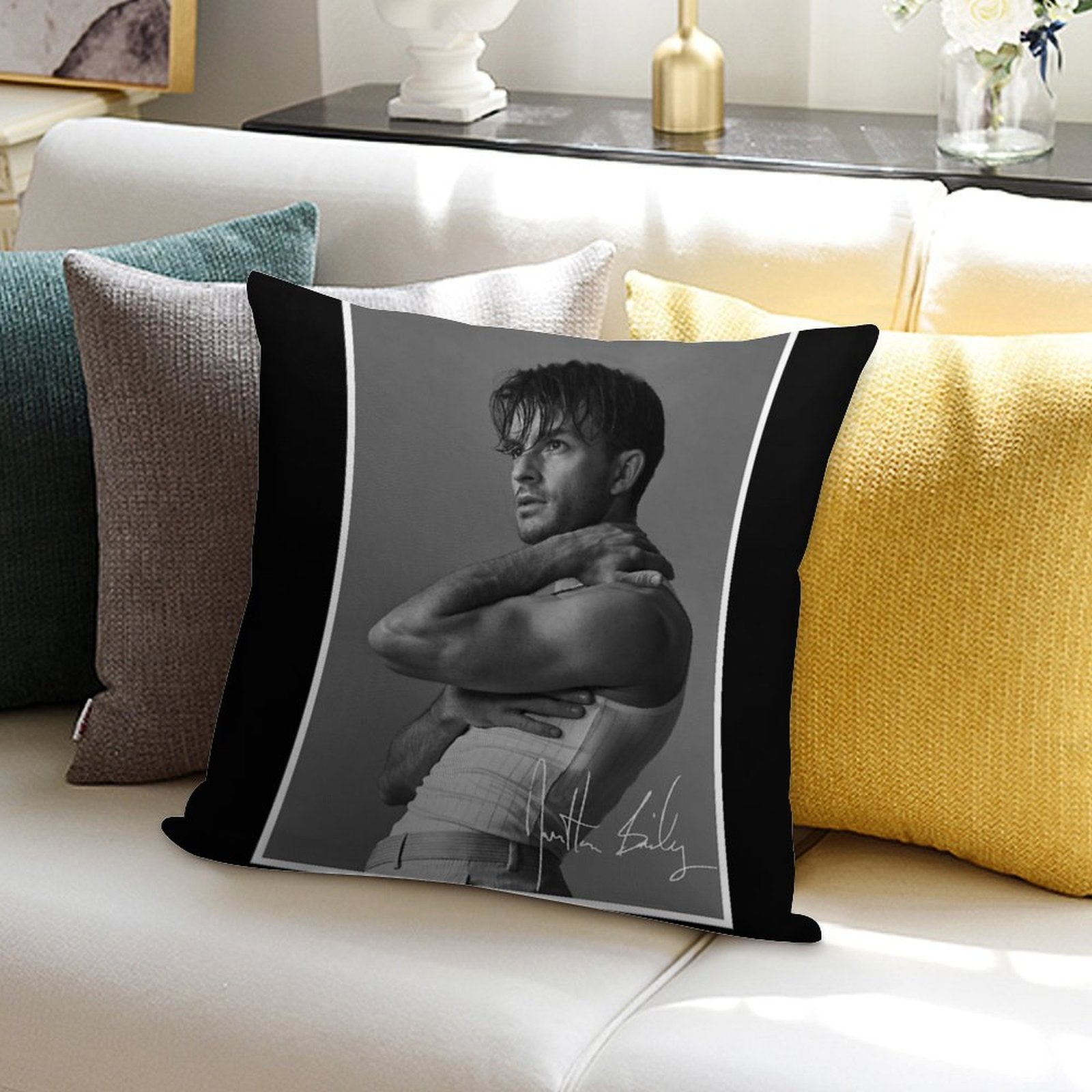 Jonathan Bailey Soft Style Accent Throw Pillow